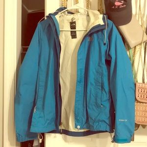 Blue North Face Rain Coat